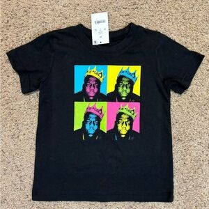 The Notorious B.I.G. Black Tee Shirt, size 2T. NWT.